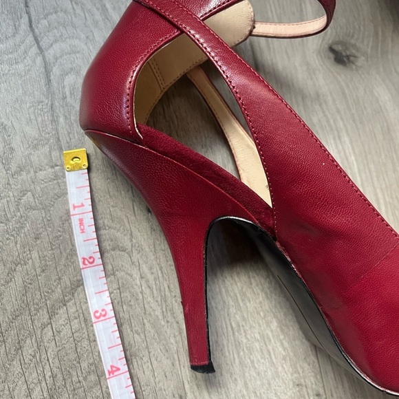 Nine West Women's Red Ankle Strap Heels womens size 6.5 - Picture 7 of 7